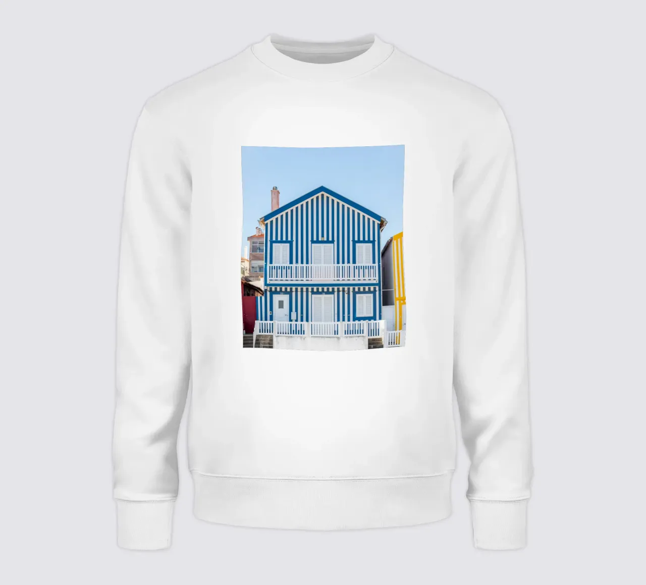 Aveiro, idillio di case a strisce felpa da Carinaprint