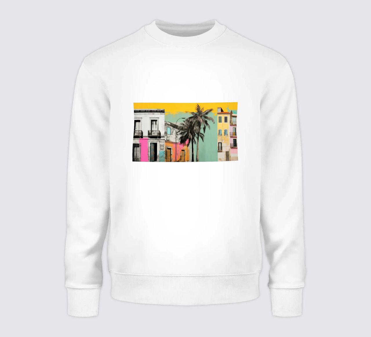 Collage colorido de Lisboa sudadera de Carinaprint