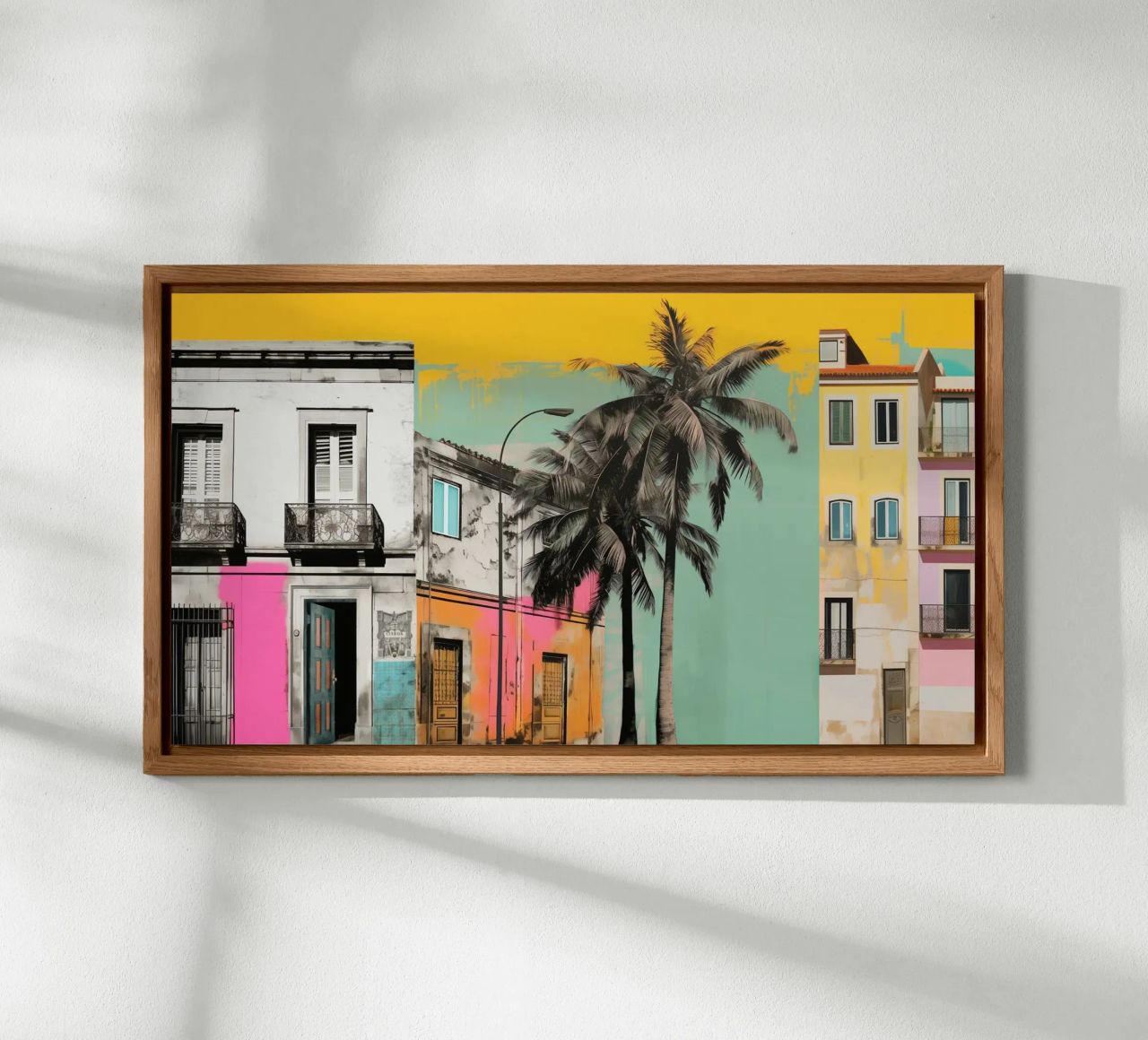 Collage colorato di Lisbona alluminio dibond da Carinaprint