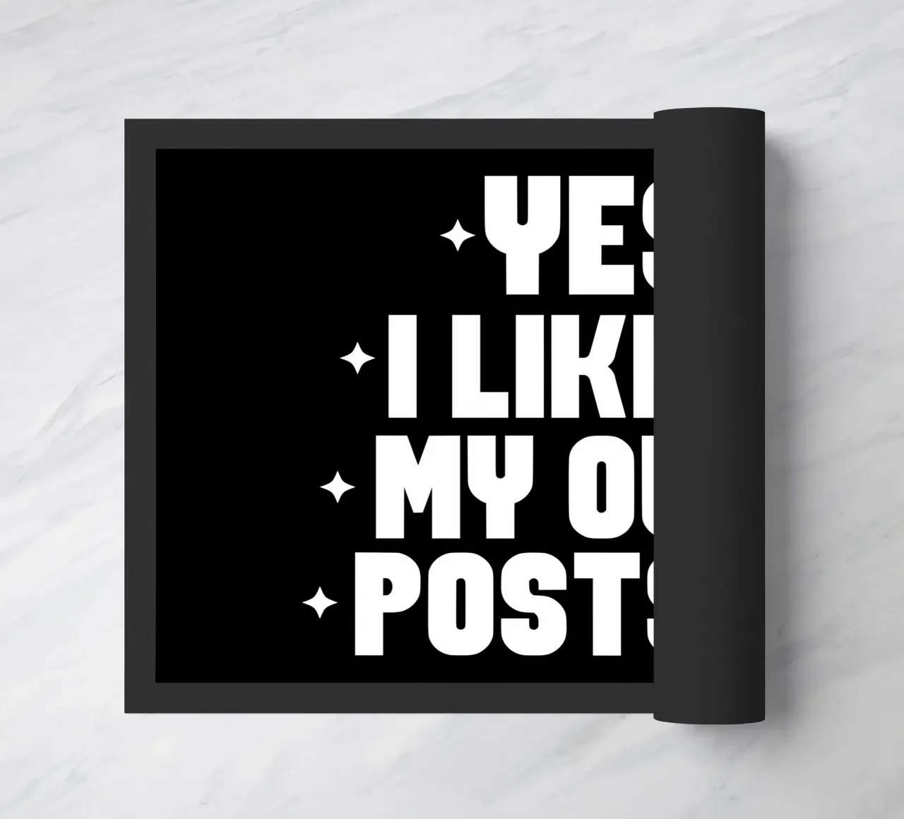 Sí, me gustan mis propios mensajes felpudo de sillyindustries