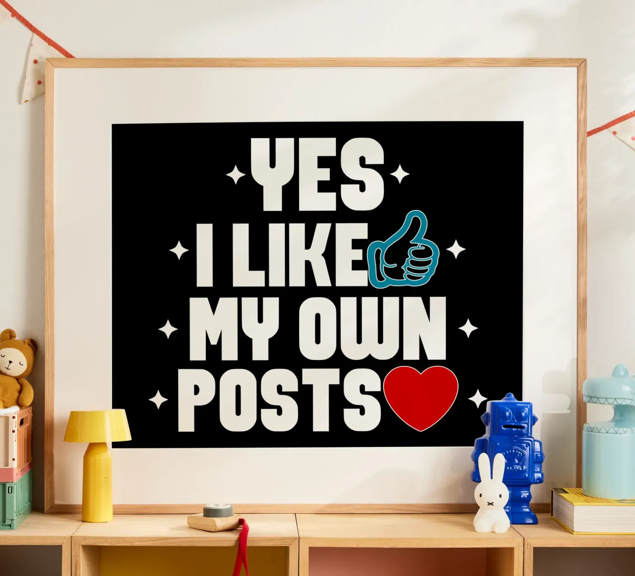 Yes I Like My Own Posts hahnemühle by sillyindustries