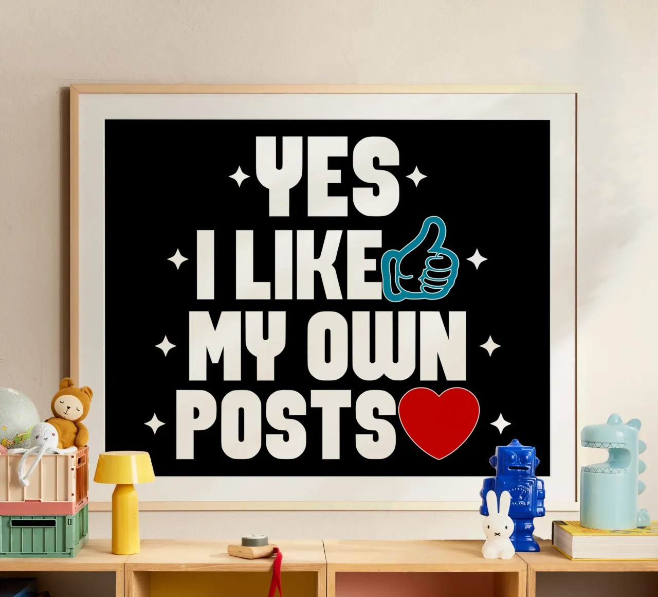 Yes I Like My Own Posts hahnemühle by sillyindustries