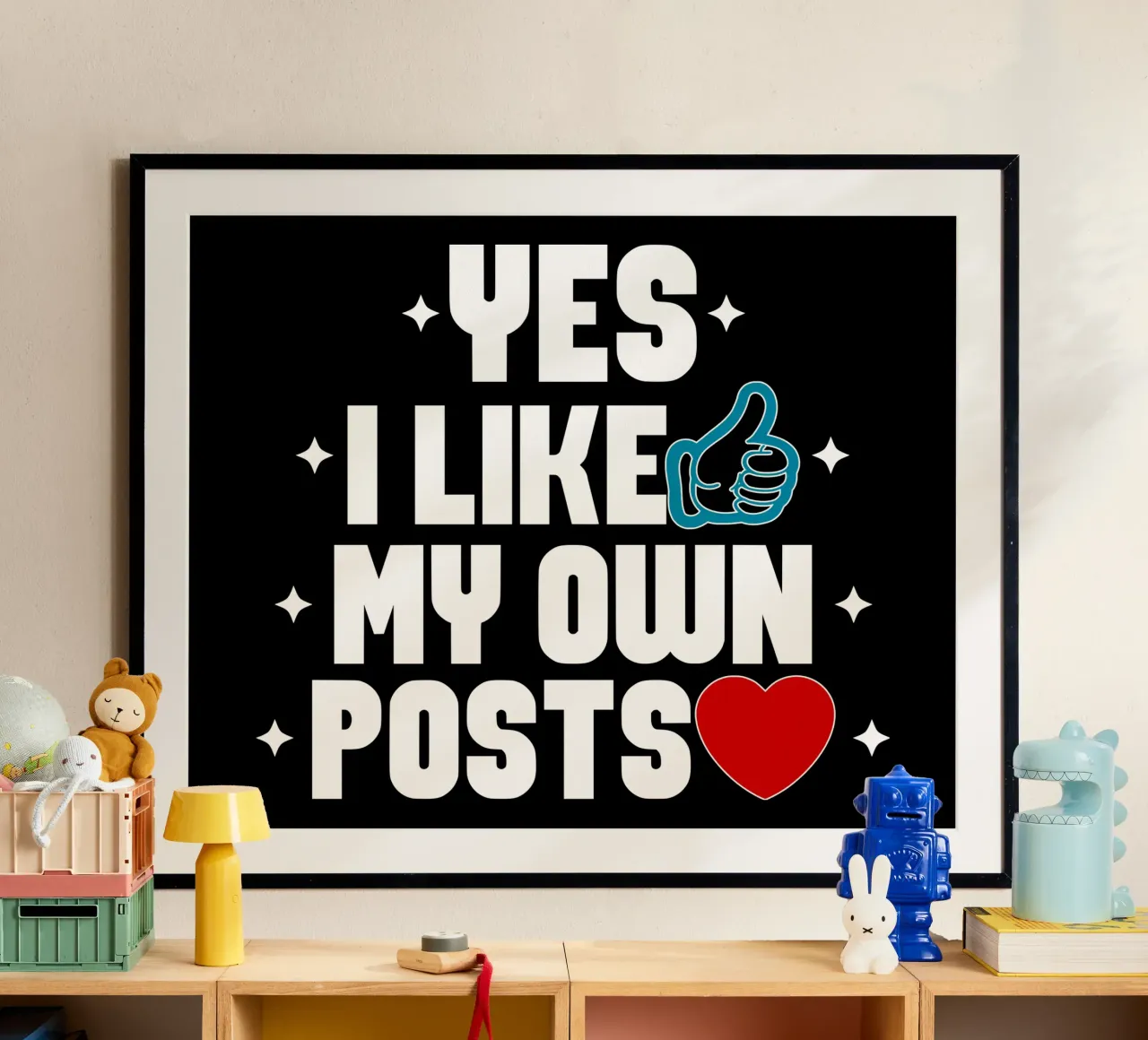 Yes I Like My Own Posts hahnemühle by sillyindustries