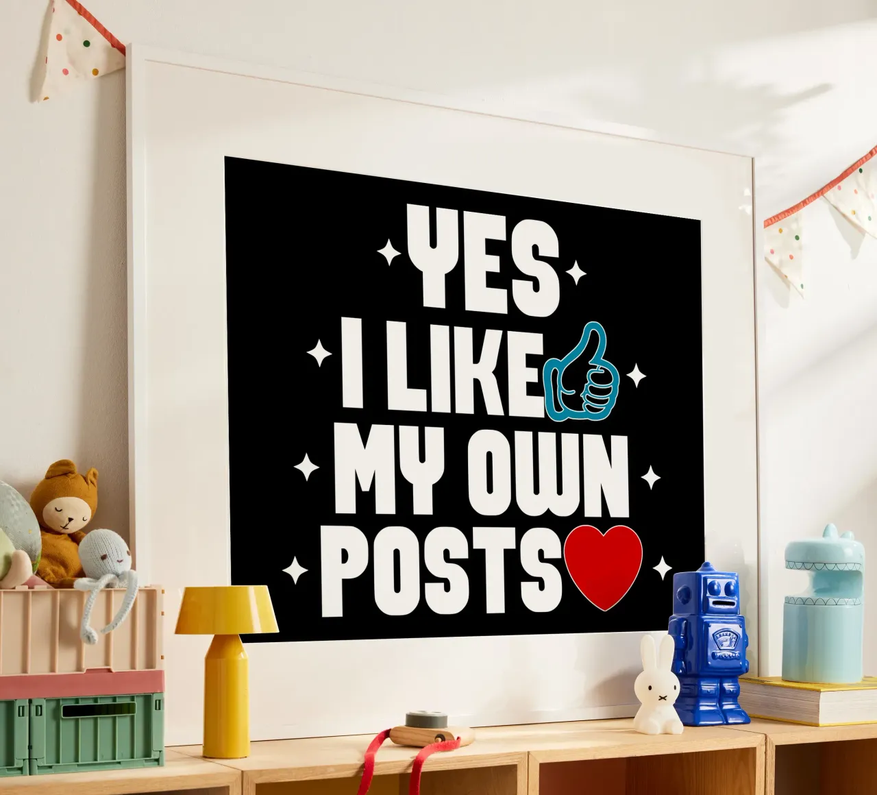 Yes I Like My Own Posts hahnemühle by sillyindustries