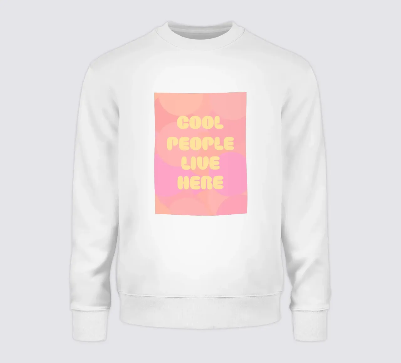 Qui vive gente in gamba, rosa felpa da Carinaprint