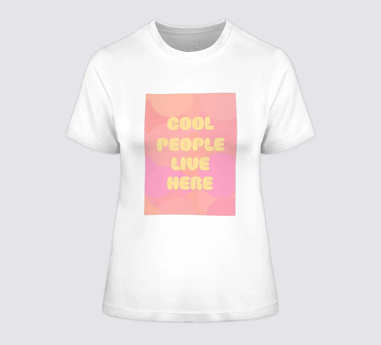 Qui vive gente in gamba, rosa t-shirt da donna da Carinaprint