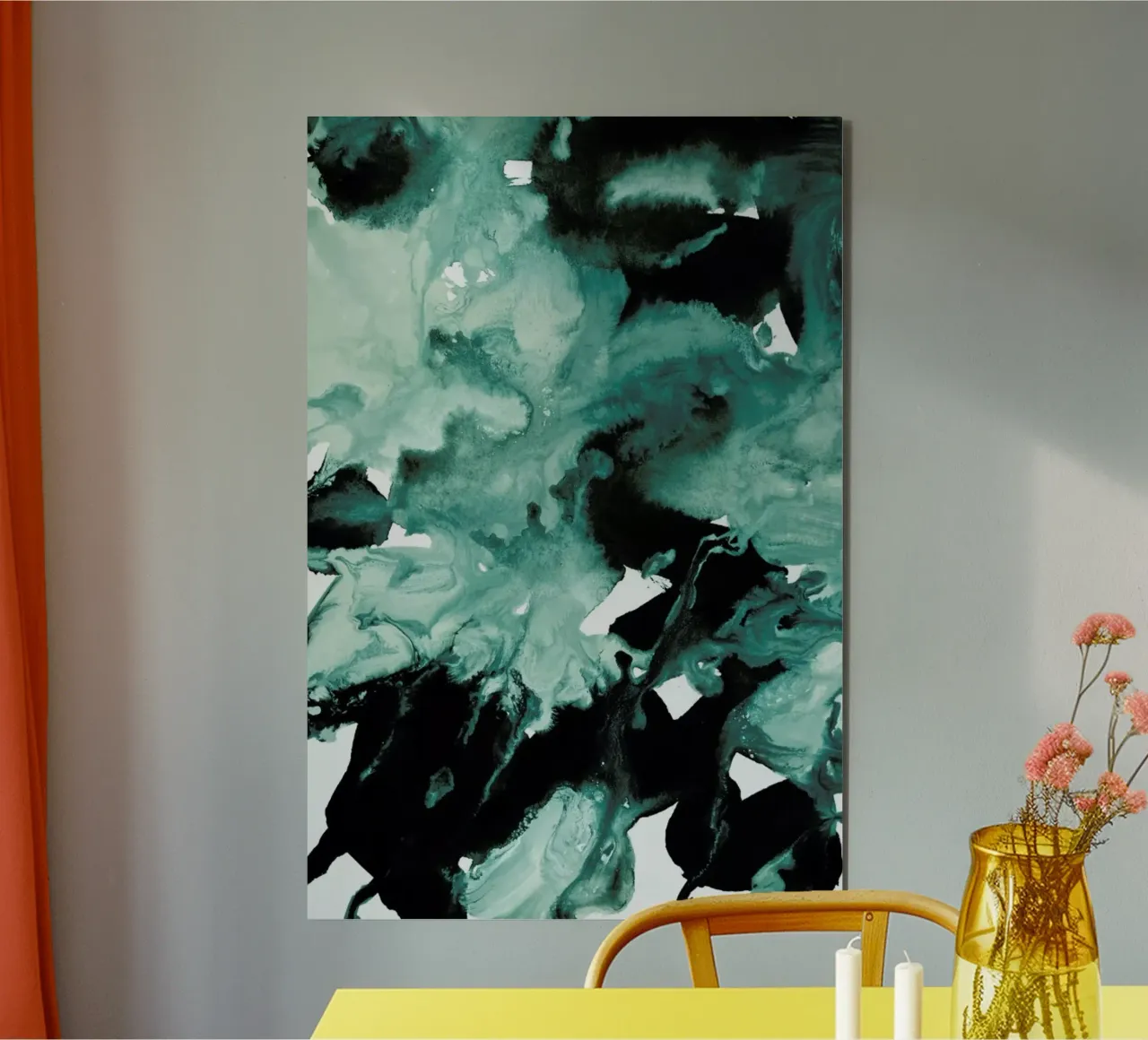 Inkblot Marble 4 alluminio dibond da IRIS LEHNHARDT FINE ART