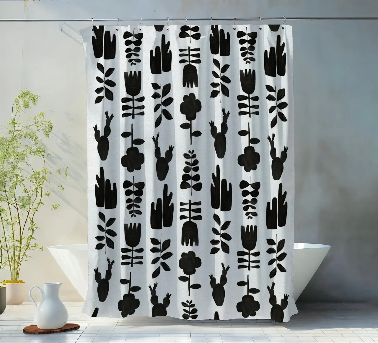 Botanisch I Duschvorhang von Orara Studio