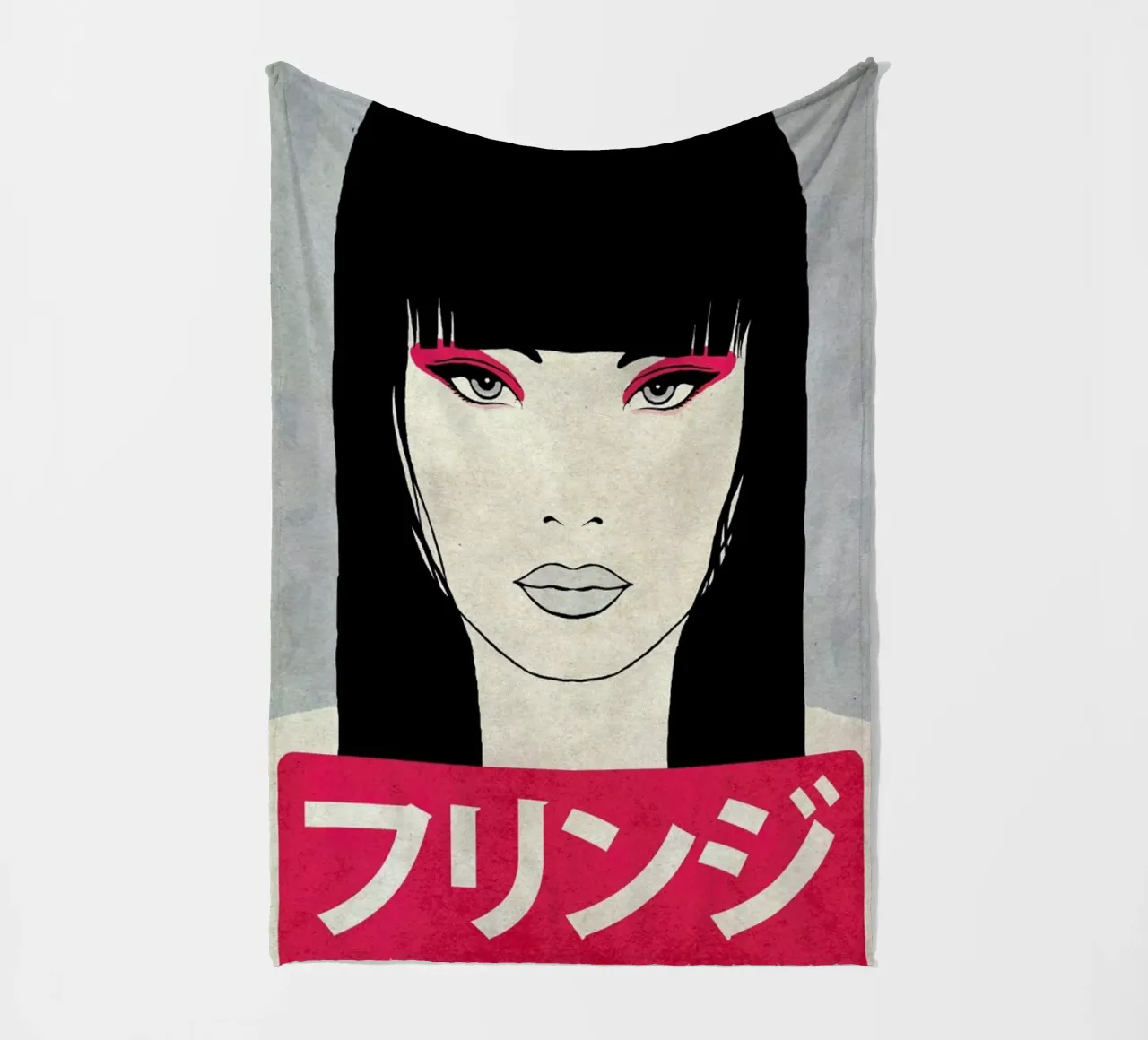 Fringe Fleecedecke von Kuba Gornowicz