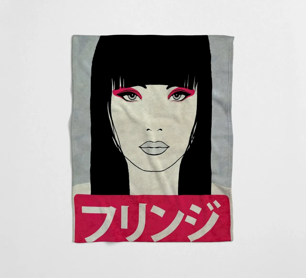 Fringe Fleecedecke von Kuba Gornowicz