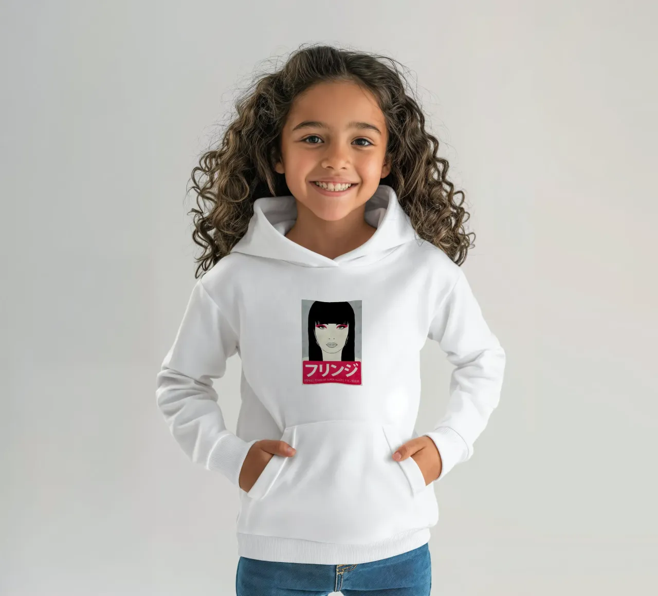 Fringe felpa bambino con cappuccio da Kuba Gornowicz
