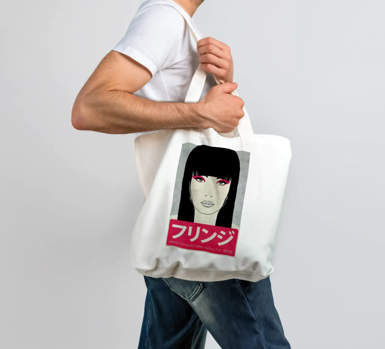 Fringe borsa in juta da Kuba Gornowicz