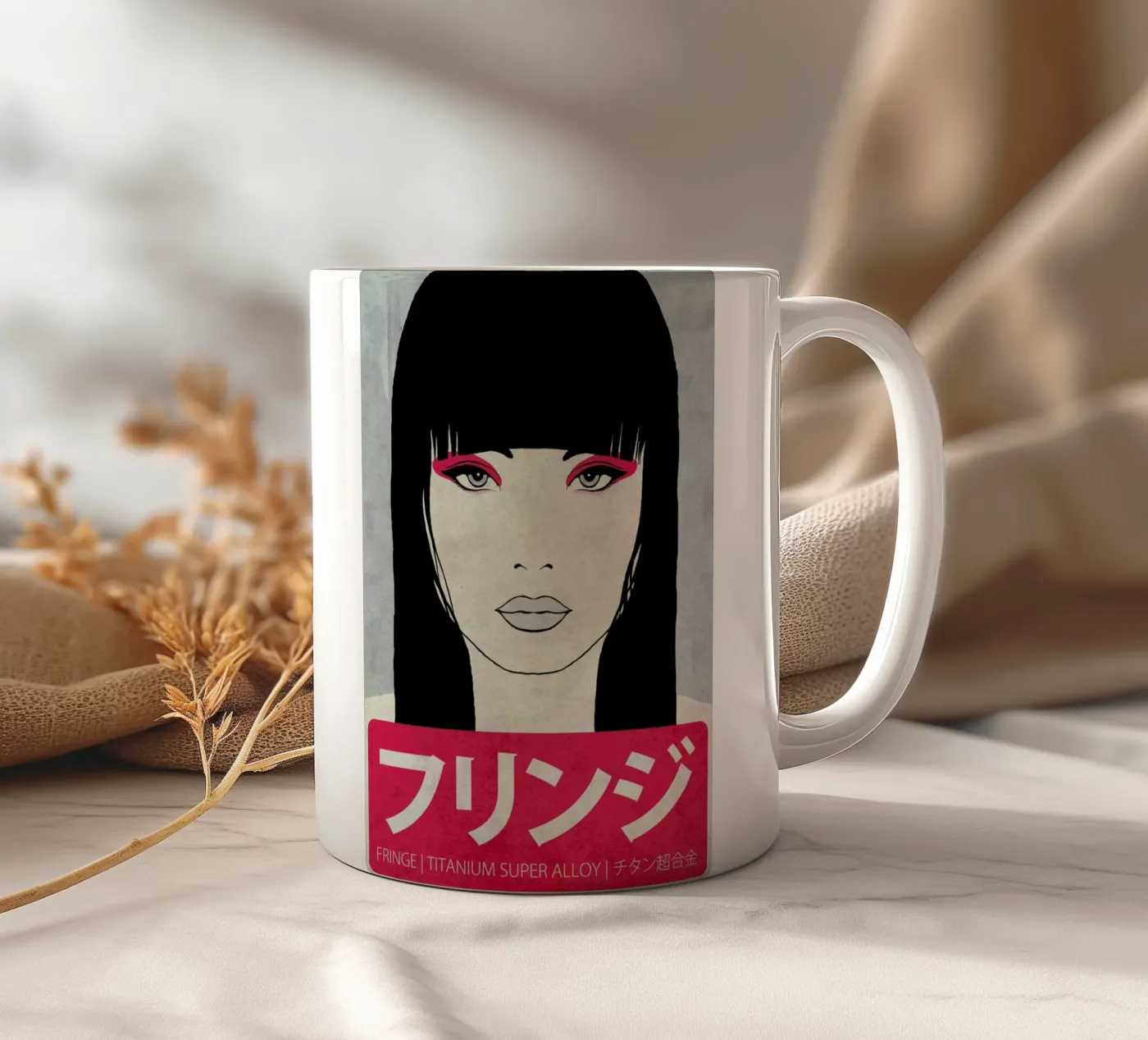 Fringe ceramic mug by Kuba Gornowicz