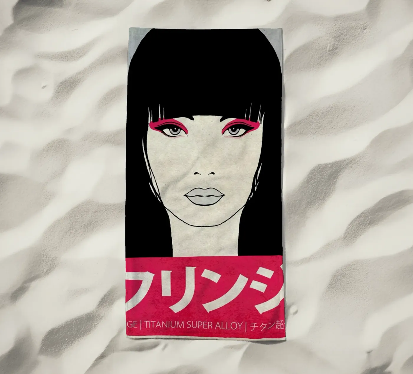 Fringe beach towel by Kuba Gornowicz