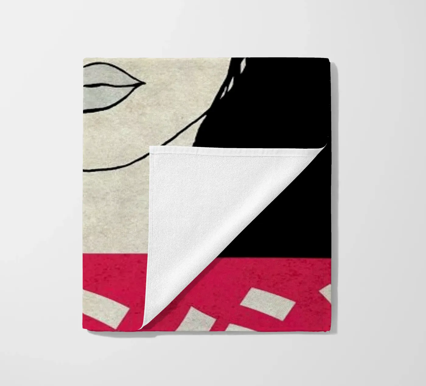 Fringe beach towel by Kuba Gornowicz