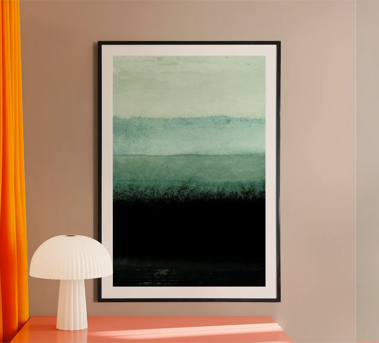 Shades of Green poster con telaio in plastica da IRIS LEHNHARDT FINE ART