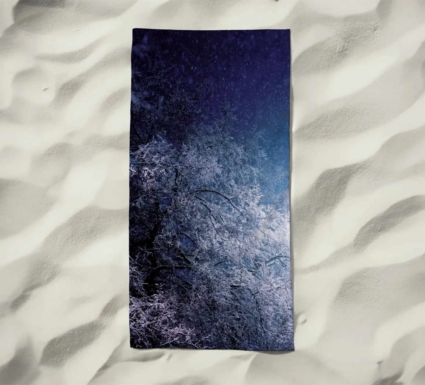 Winter Night beach towel by Jovana Rikalo