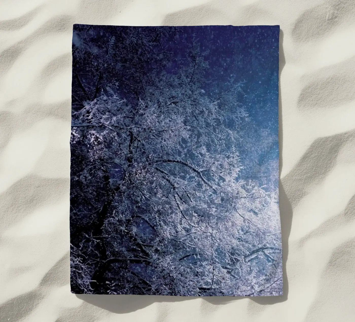Winter Night beach towel by Jovana Rikalo