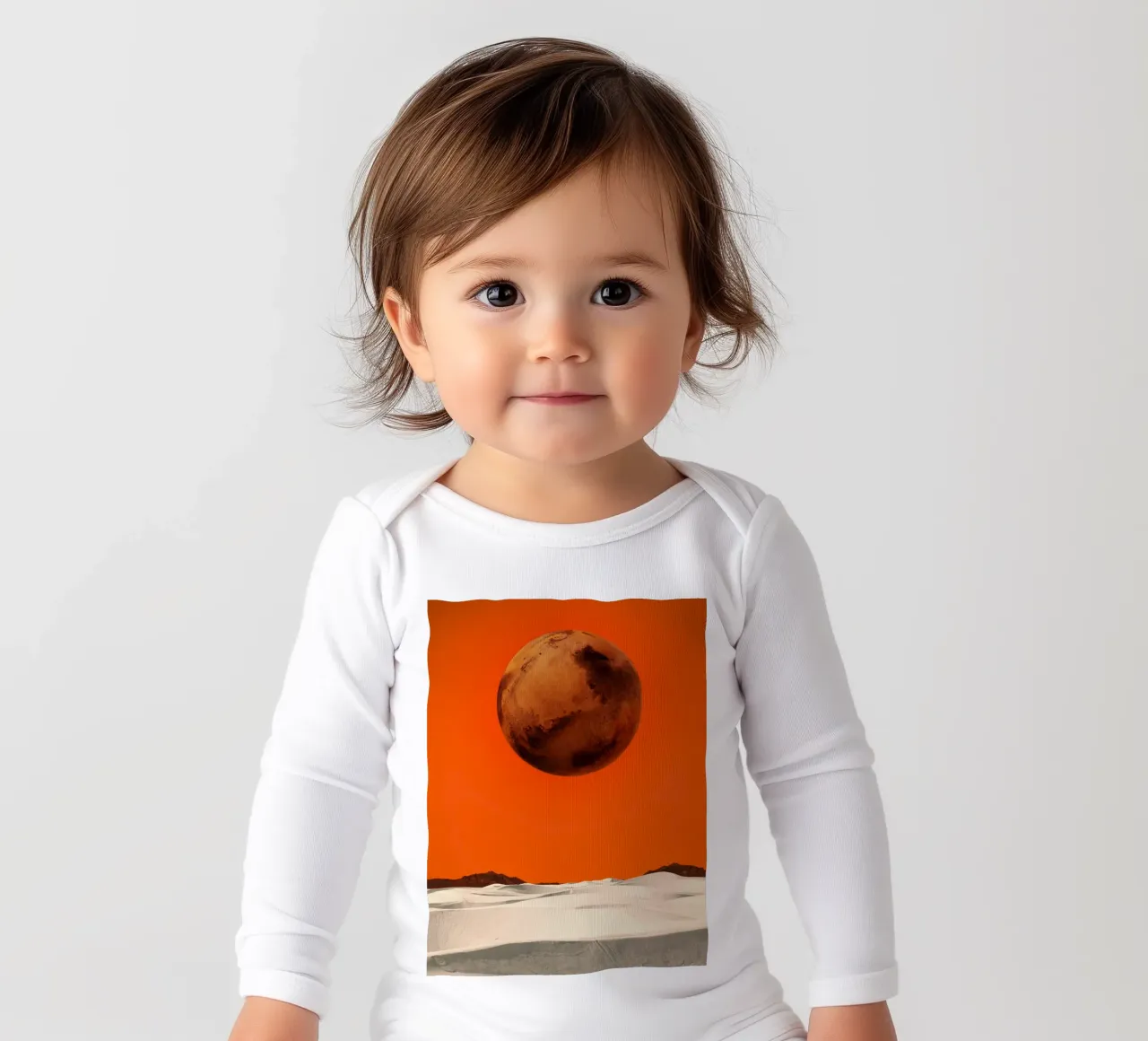The road less travelled long-sleeve baby romper by Frank Moth