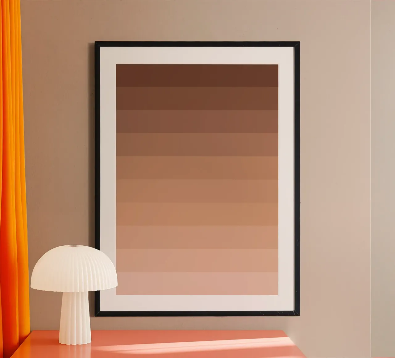 Brown Tones Gradient poster by Paigaam Studio