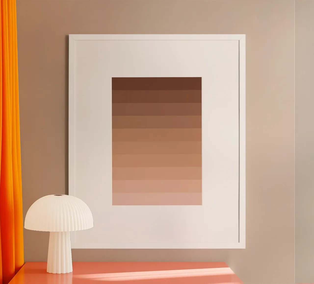 Brown Tones Gradient poster by Paigaam Studio