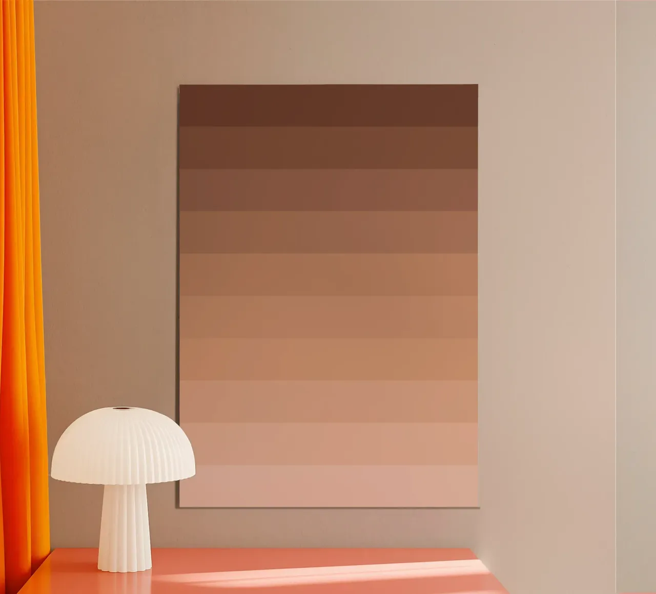 Brown Tones Gradient poster by Paigaam Studio