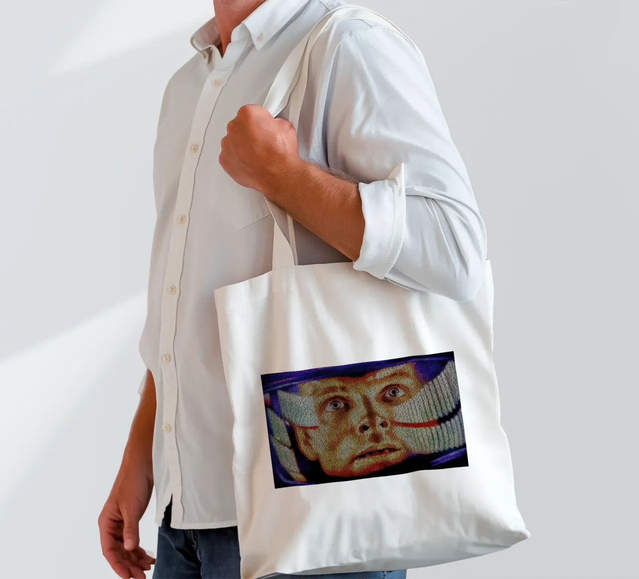 Dave II tote bag by Robotic Ewe