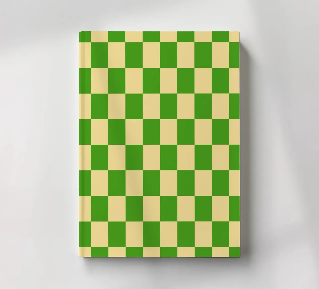 Damier vert et jaune clair carnet de notes de Paigaam Studio