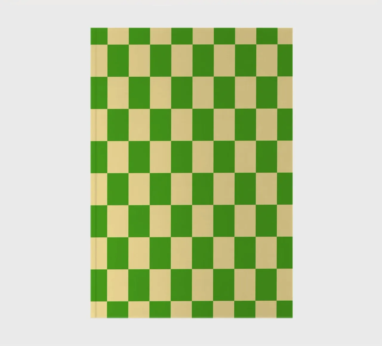 Damier vert et jaune clair carnet de notes de Paigaam Studio