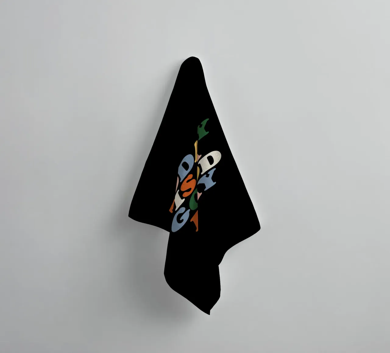 Today is a Good Day Colourful Typografie Design towel by THE MOTIVATED TYPE