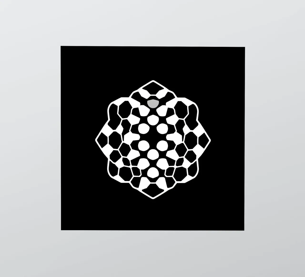 Abstract geometric modern design featuring complex pattern sticker by DesignDoodle