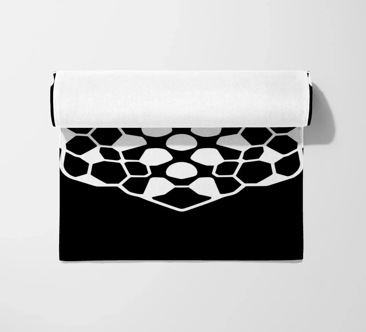 Abstract geometric modern design featuring complex pattern beach towel by DesignDoodle