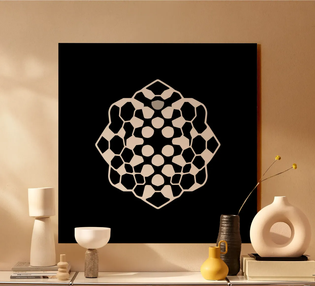 Design moderno geometrico astratto con motivo complesso plexiglass da DesignDoodle