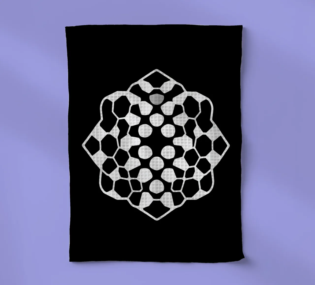Abstract geometric modern design featuring complex pattern tea towel by DesignDoodle
