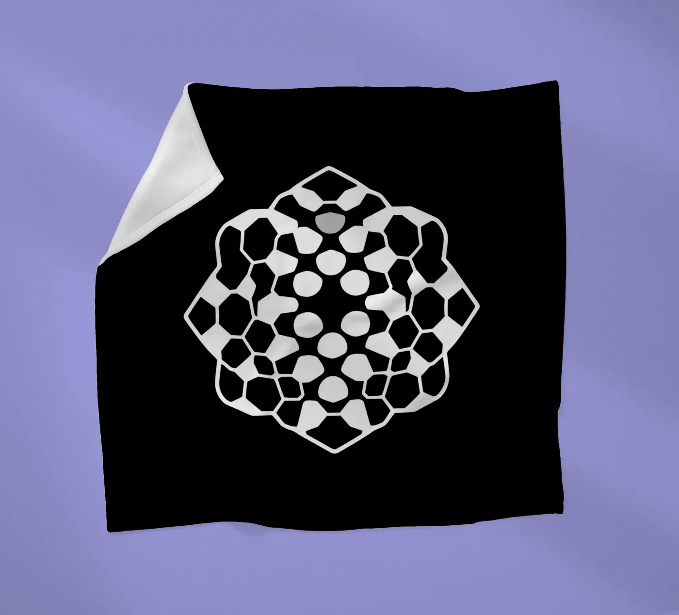 Abstraktes geometrisches modernes Design mit komplexem Muster Fleecedecke von DesignDoodle