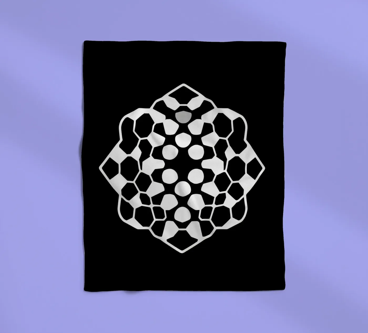 Abstraktes geometrisches modernes Design mit komplexem Muster Fleecedecke von DesignDoodle
