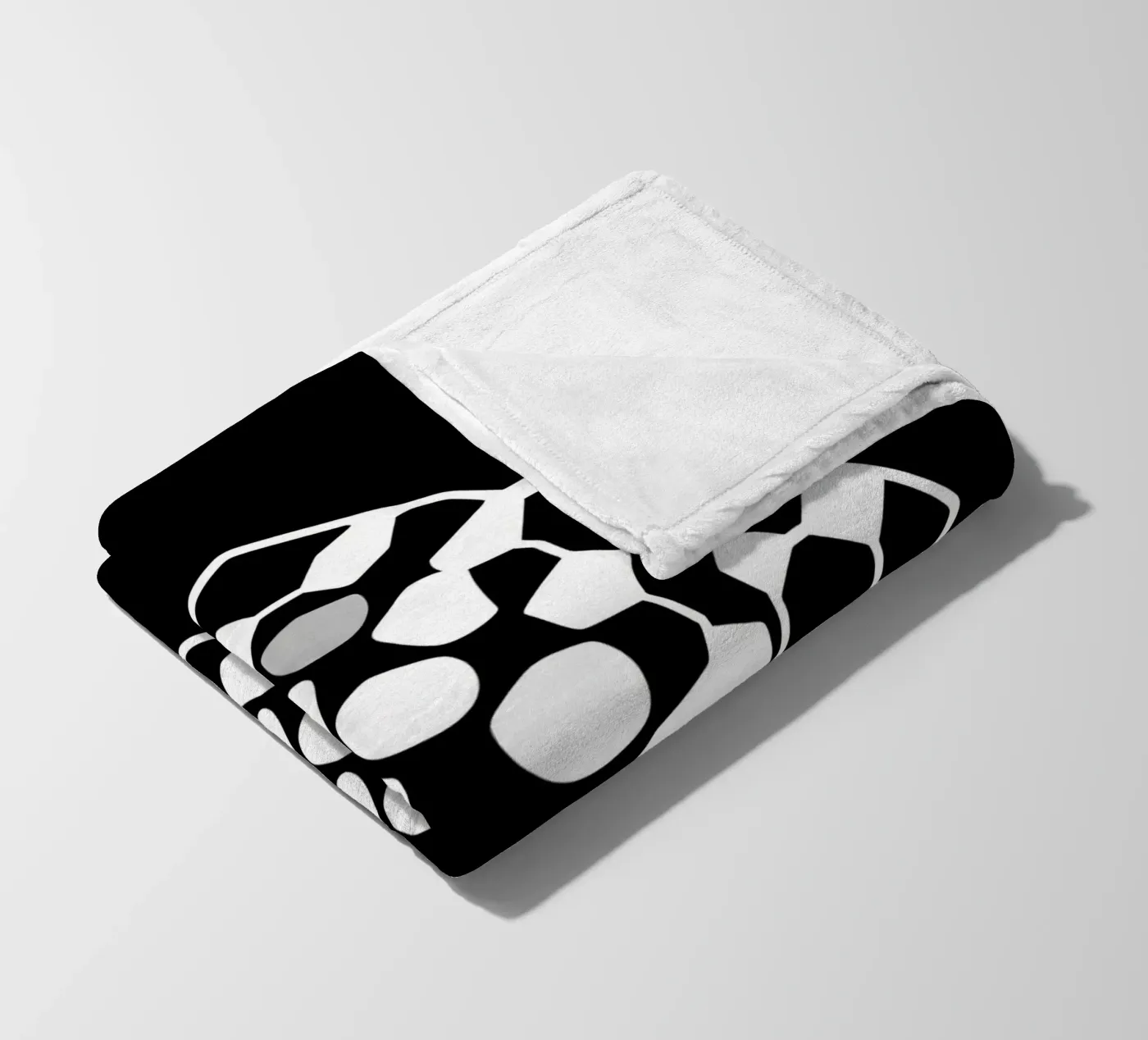 Abstraktes geometrisches modernes Design mit komplexem Muster Fleecedecke von DesignDoodle