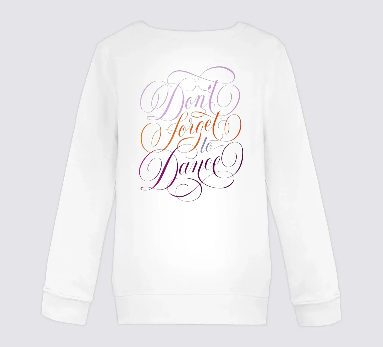Non dimenticare di ballare. Calligrafia. Citazione. felpa bambino da CalliLetters