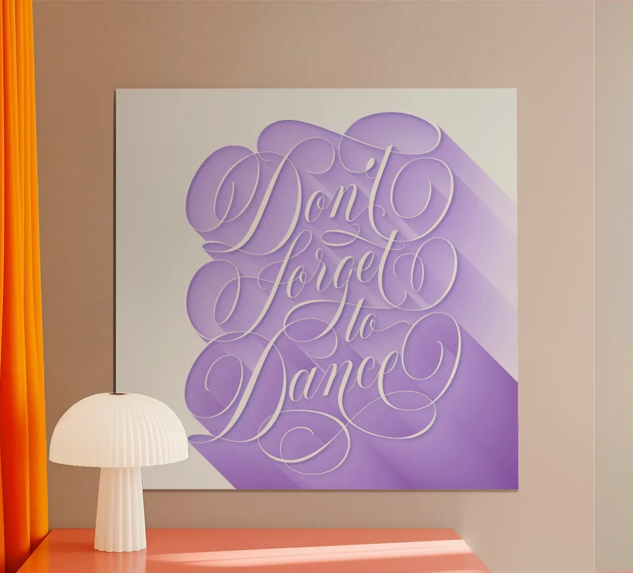 Non dimenticare di ballare. Calligrafia. Citazione. poster da CalliLetters