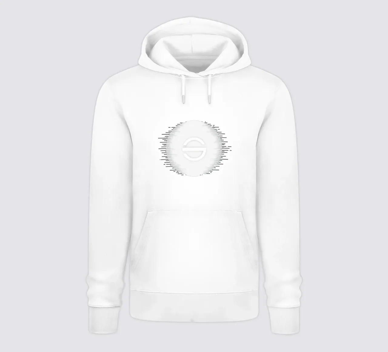 Grafica astratta con forma circolare felpa con cappuccio da DesignDoodle