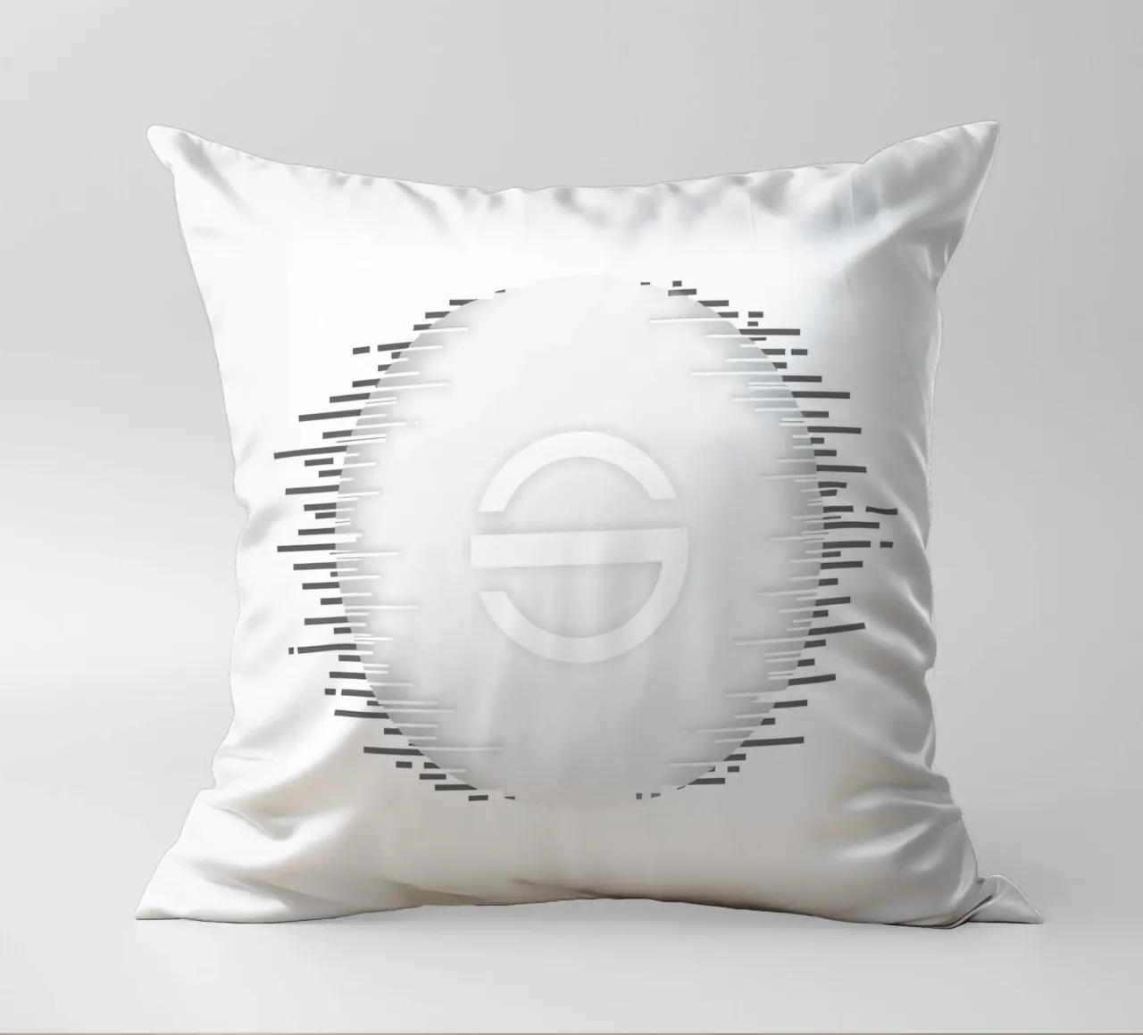 Grafica astratta con forma circolare cuscino da DesignDoodle