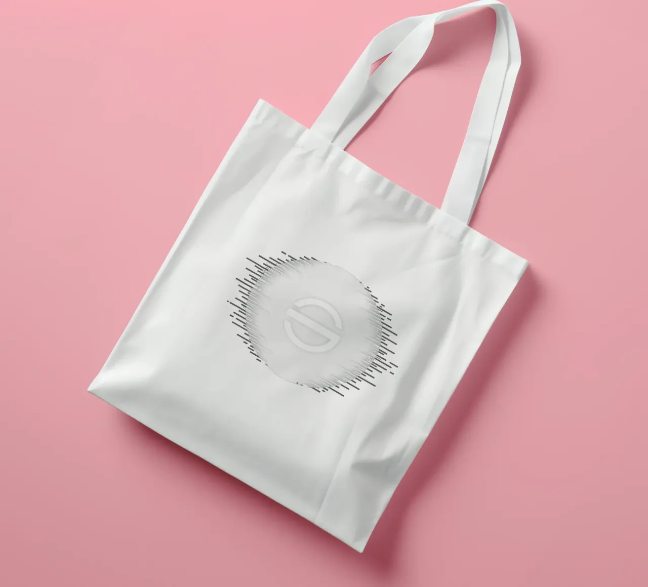 Graphisme abstrait représentant une forme circulaire tote bag de DesignDoodle