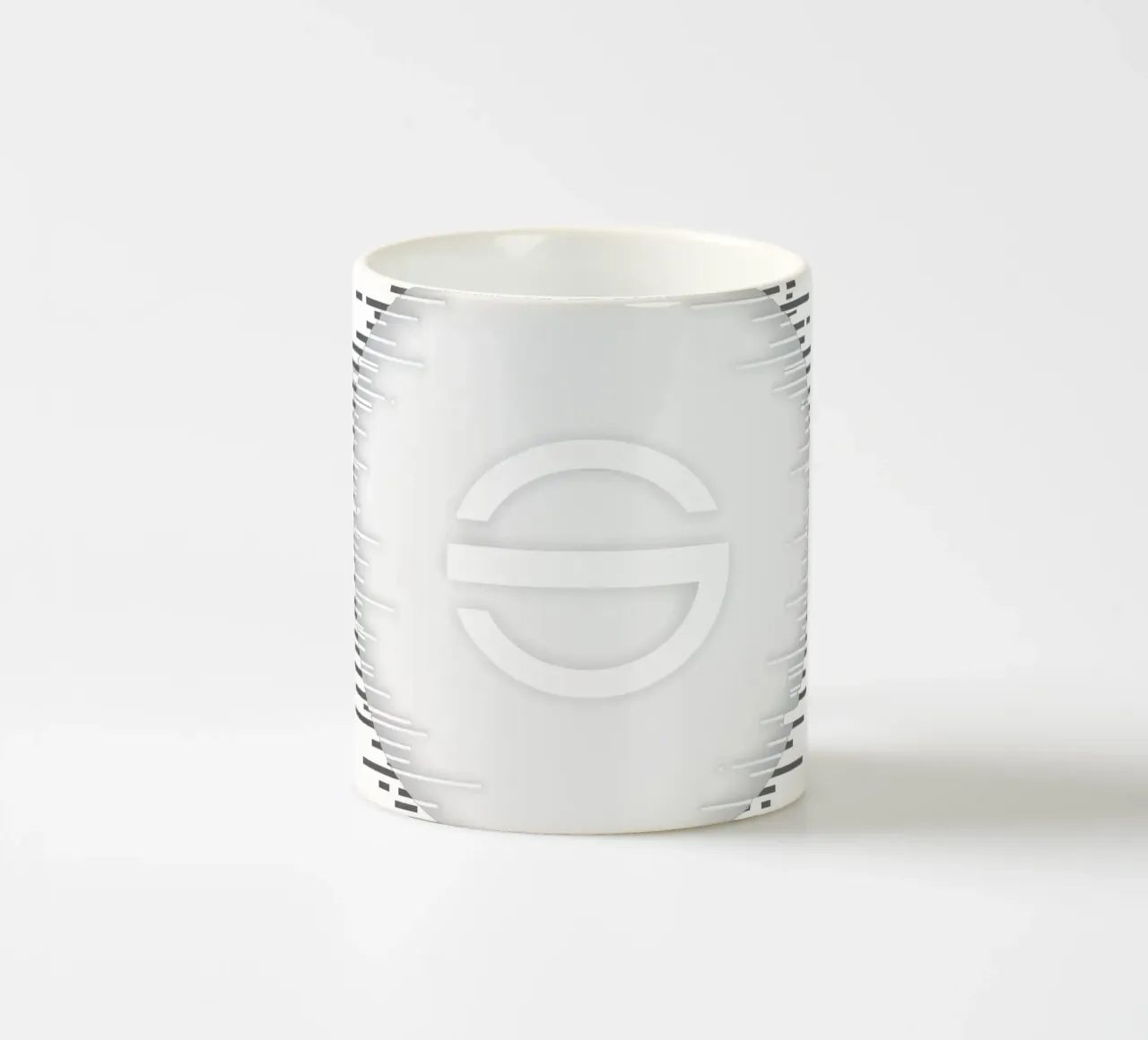 Grafica astratta con forma circolare tazza in ceramica da DesignDoodle