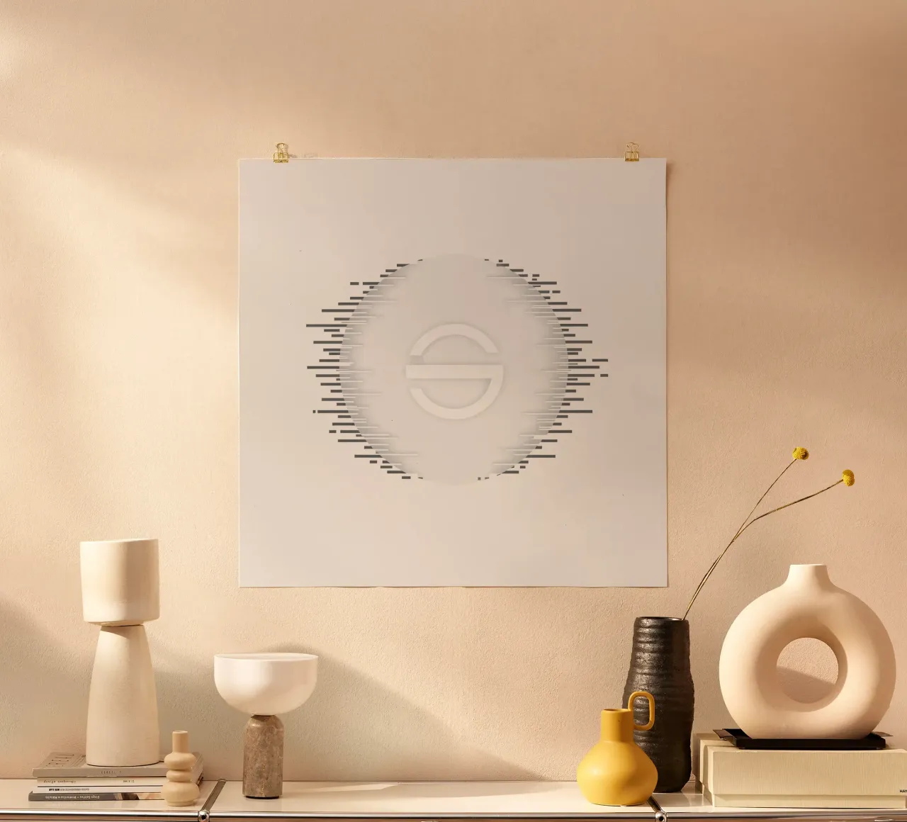 Diseño gráfico abstracto con forma circular hahnemühle de DesignDoodle