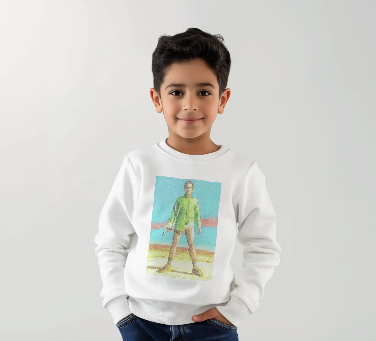 Walter kids sweatshirt by Robotic Ewe