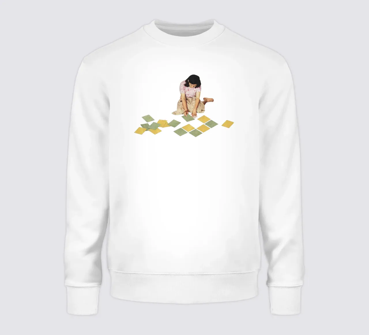 Werk in uitvoering sweatshirt van Cassia Beck Collage