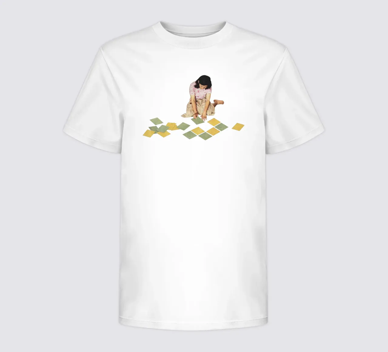 Werk in uitvoering kinder t-shirt van Cassia Beck Collage