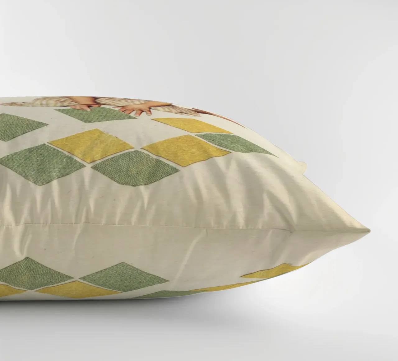 Work in Progress decorative cushion by Cassia Beck Collage