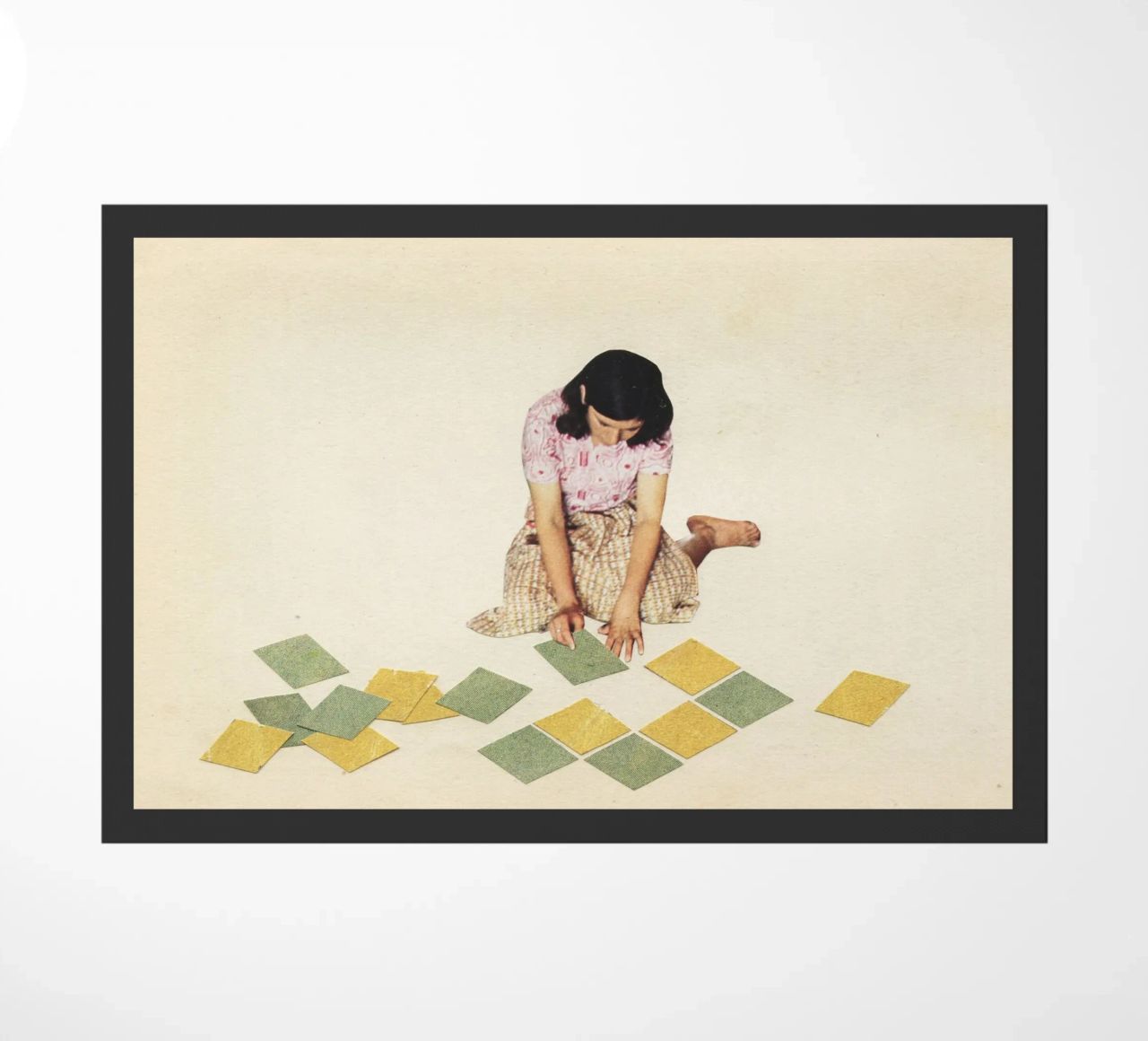 Work in Progress doormat by Cassia Beck Collage