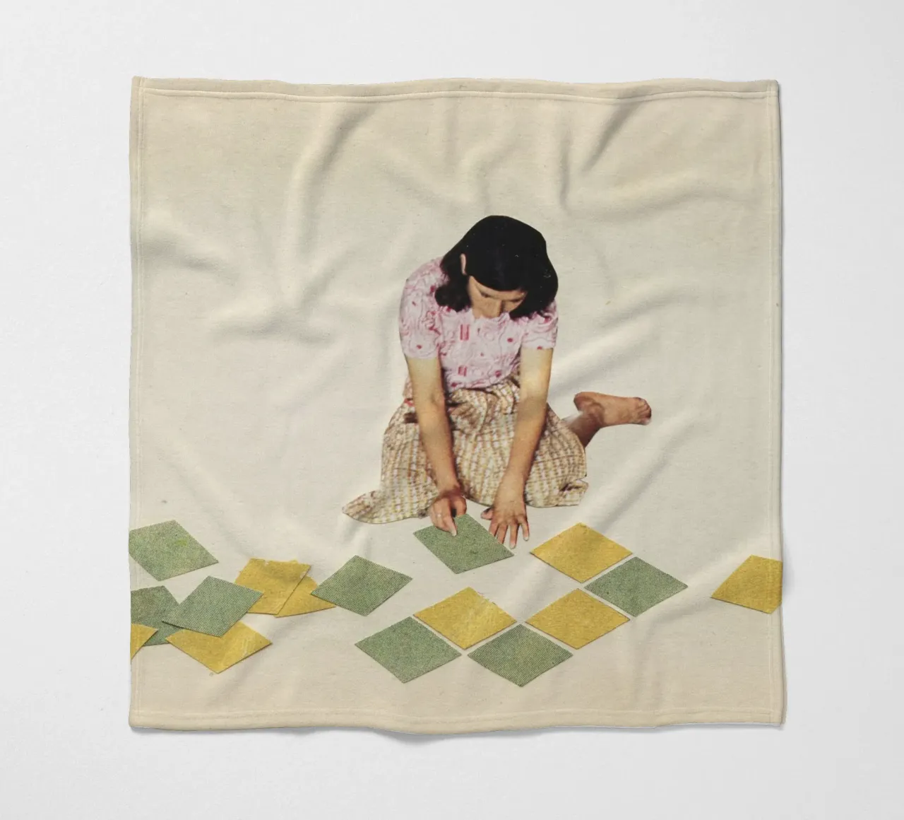 Work in Progress Fleecedecke von Cassia Beck Collage